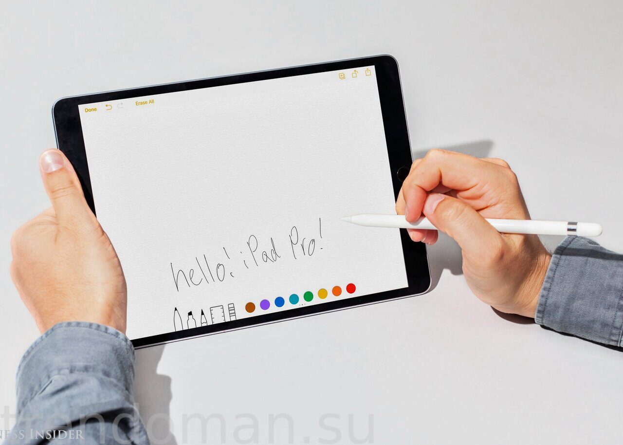 Стилус Apple Pencil 1 на iPad, для рисования